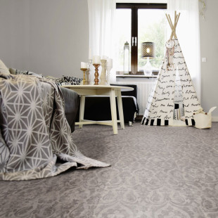 Wineo Purline organic flooring 1500 Fusion XL Flowers.Warm.Dark tile look