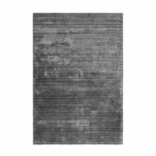 Wool carpet Handmade Dark Gray MODERN rectangular height 17 mm
