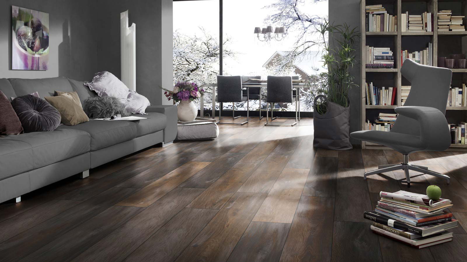 Skaben Laminat Durable Oak rustic 1-Stab Landhausdiele 4V