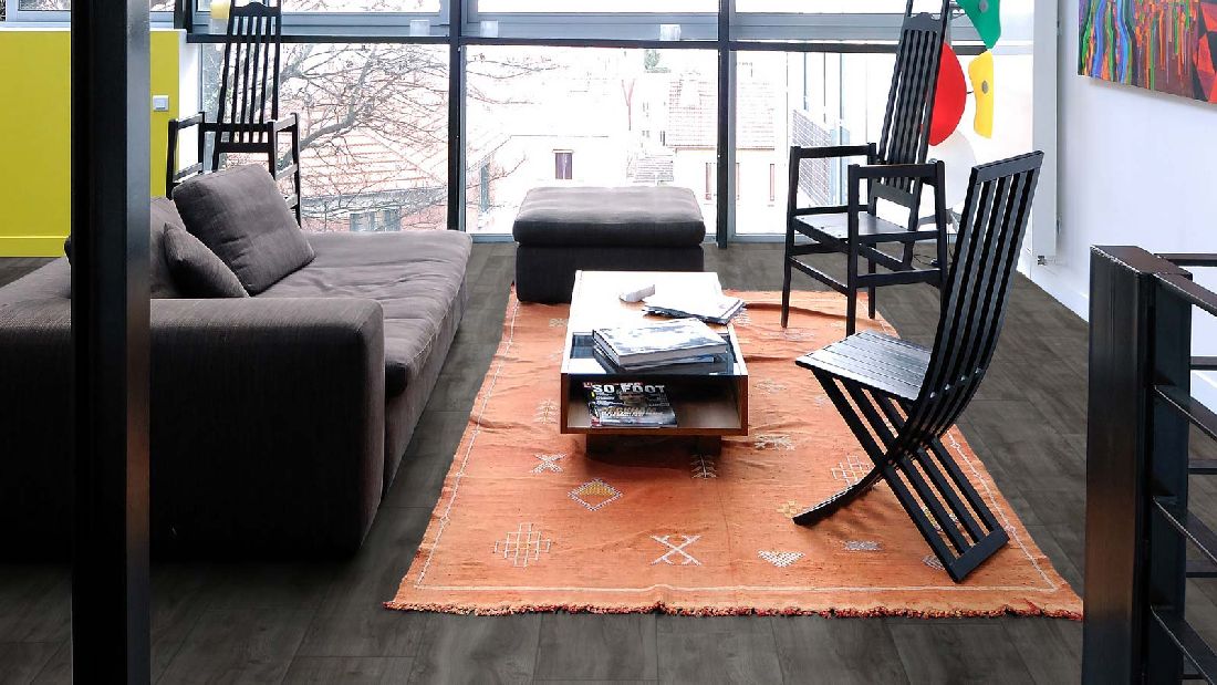 Skaben Laminat Select Plus Eiche Lava 1-Stab Landhausdiele 4V