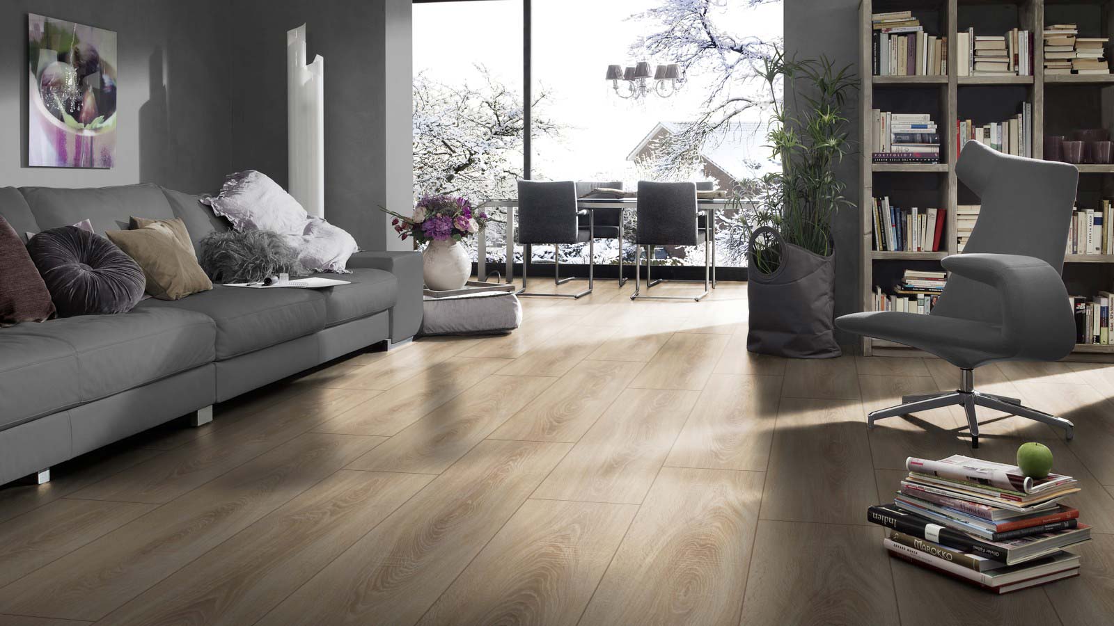 Skaben Laminat Select Plus Eiche Village 1-Stab Landhausdiele 4V