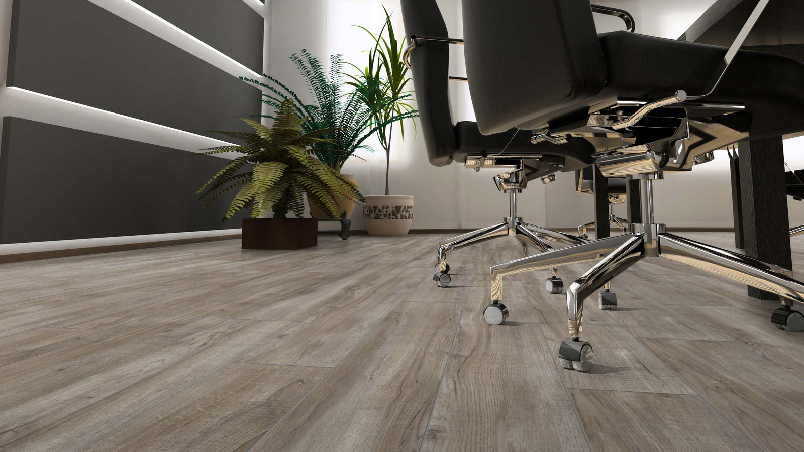 Skaben Laminat Slim Eiche Silver 1-Stab Landhausdiele 4V