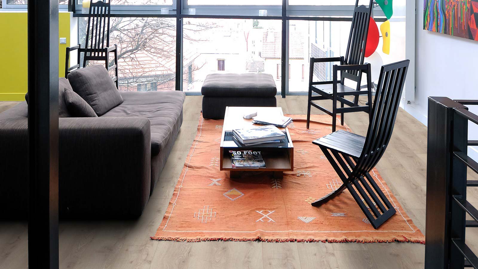 Skaben Laminat Wide Berg Eiche Beige 1-Stab Landhausdiele 4V