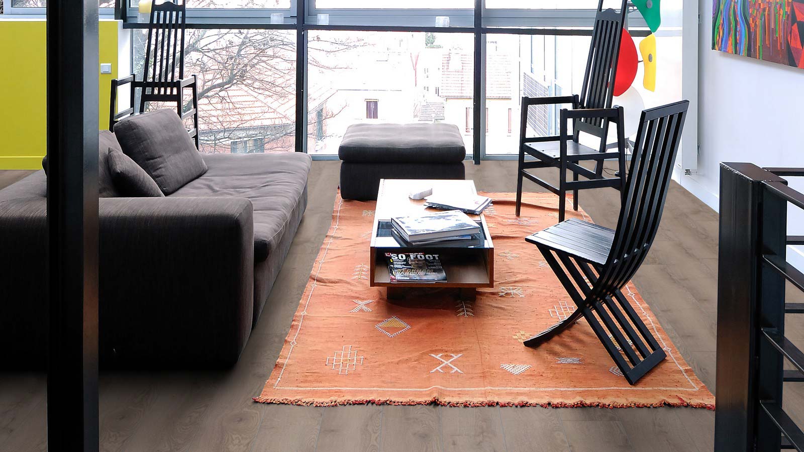 Skaben Laminat Wide Berg Eiche Grau 1-Stab Landhausdiele 4V