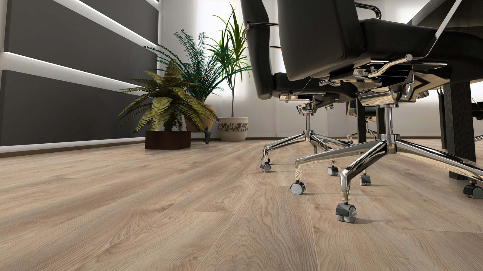 Skaben Laminat Wide Macro Eiche Beige 1-Stab Landhausdiele 4V