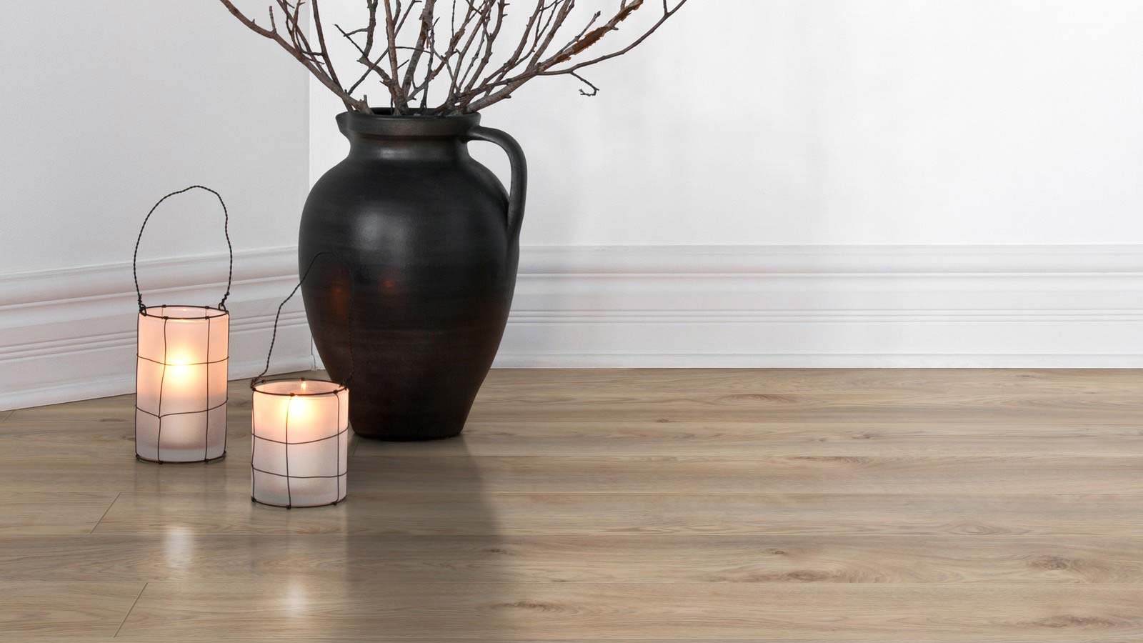 Skaben Laminat Wide Macro Eiche Beige 1-Stab Landhausdiele 4V