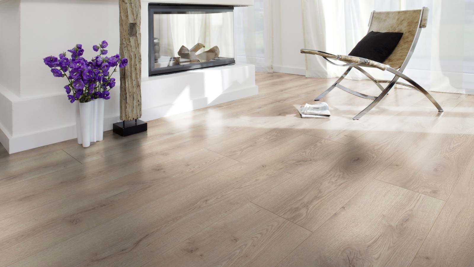 Skaben Laminat Wide Plus Berg Eiche Beige 1-Stab Landhausdiele 4V