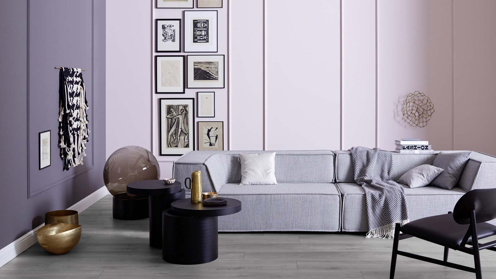 Skaben Laminat Wide Plus Macro Oak Light Grey 1-Stab Landhausdiele 4V