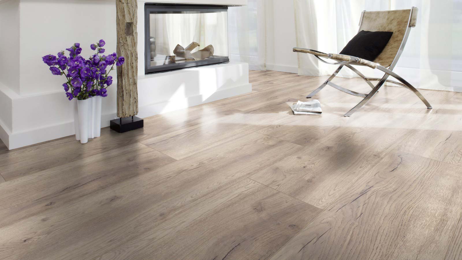 Skaben Laminat XXL Plus Eiche Beige 1-Stab Landhausdiele 4V