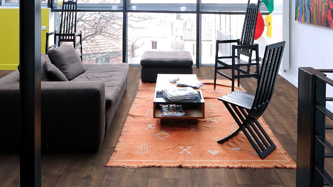 Skaben Laminat XXL Plus Eiche dunkel 1-Stab Landhausdiele 4V