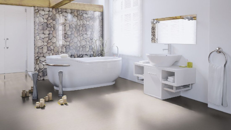 Wineo Purline Organic flooring 1500 Chip Light Grey Rolled goods main product photo