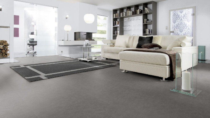 Wineo Purline Suelo Organico 1500 Chip Steel Grey material en rollo main product photo
