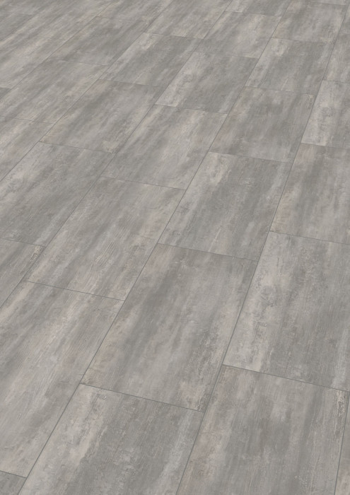 Wineo Vinylboden 400 Stone Courage Stone Grey Fliesenoptik reale Fuge zum klicken main product photo