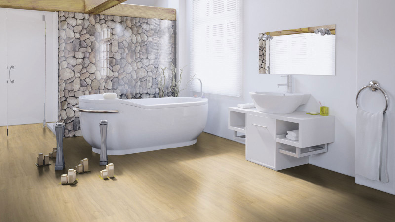 Wineo Vinyl flooring 400 Wood XL Kindness Oak Pure 1-strip M4V for clicking in main product photo