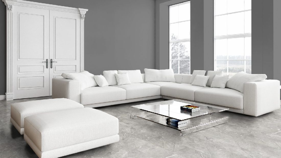 Classen Laminat Visiogrande Autentico Granit hell Fliese 4V Raum5