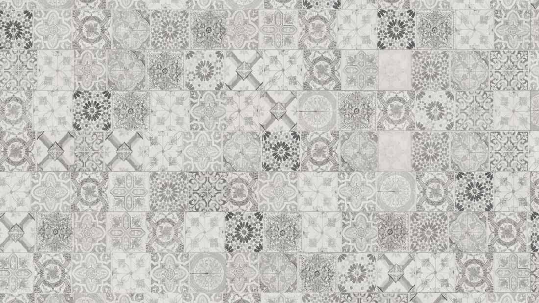 Classen Laminat Visiogrande Ornamento Estoril glazed Fliese 4V Raum2