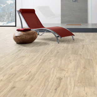 HARO Design Floor DISANO SmartAqua Oak Columbia light 1-plank M4V Cork insulation carpet pad