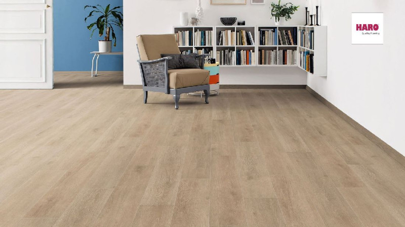 HARO Suelo laminado TRITTY 100 Roble Veneto crema 1 lama 4V Silent Pro main product photo
