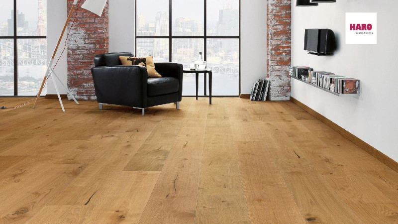 Parquet HARO 4000 Roble Sauvage 1 lama Plaza 4V main product photo