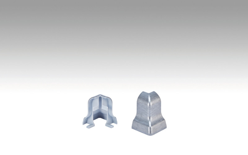 Rodapié de esquina exterior MEISTER Perfil 1 MK Acero inoxidable Óptica 2002 main product photo