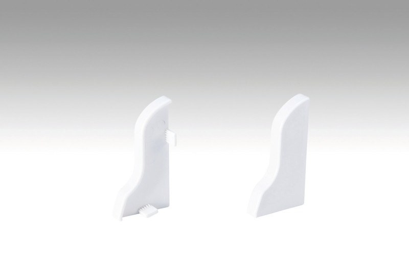 MEISTER Endkappen L/R Fussleiste Profil 1 MK Weiss 2001 main product photo