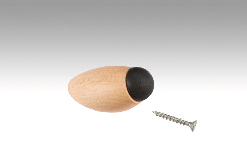 Master doorstop real wood solid beech light 020 main product photo
