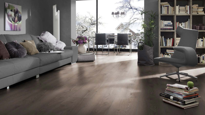 Kronotex Laminate MAMMUT Plus Mountain Oak Grey 1-strip 4V main product photo