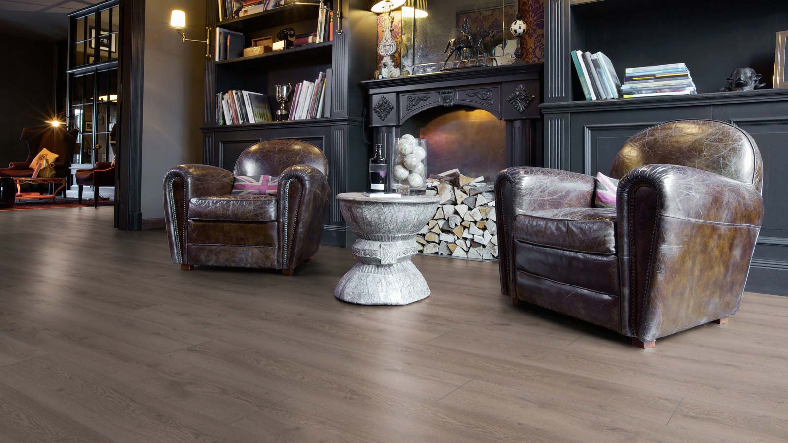 Laminado Kronotex MAMMUT Plus Roble de Montaña Gris 1 Lama 4V