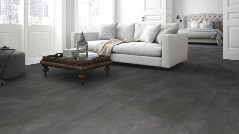 Skaben Vinyle Article promotionnel Cement Dark Grey Carrelage à cliquer main product photo