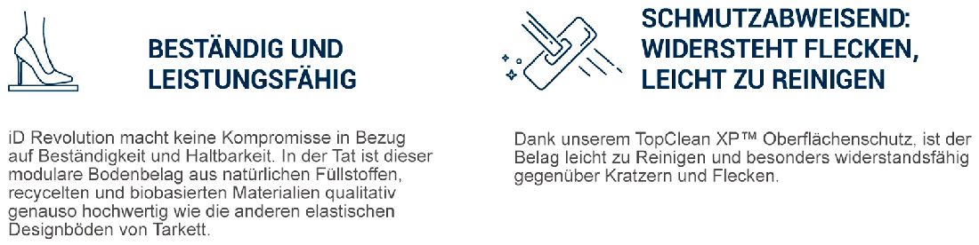 Tarkett Bioboden iD Revolution Composite Stone grey Fliese M4V 500x250 mm Eigenschaften