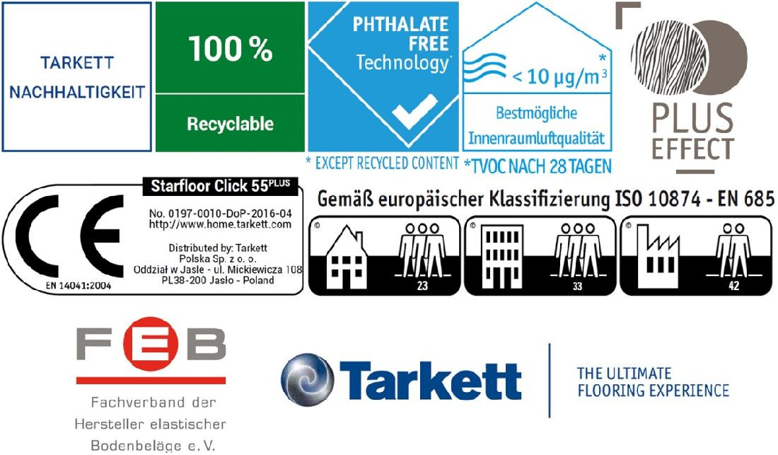 Tarkett Designboden Starfloor Click 55 Plus Lime Oak Natural Planke 4V Zertifikate