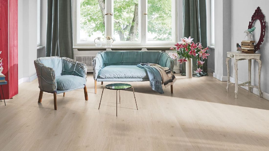 Suelo laminado de Parador Trendtime 3 Roble Studioline lijado Herringbone 4V