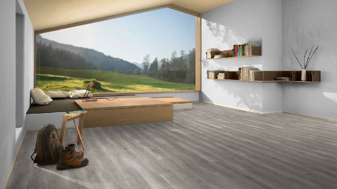 Parador Laminat Trendtime 3 Eiche Vintage grau Fischgrät 4V