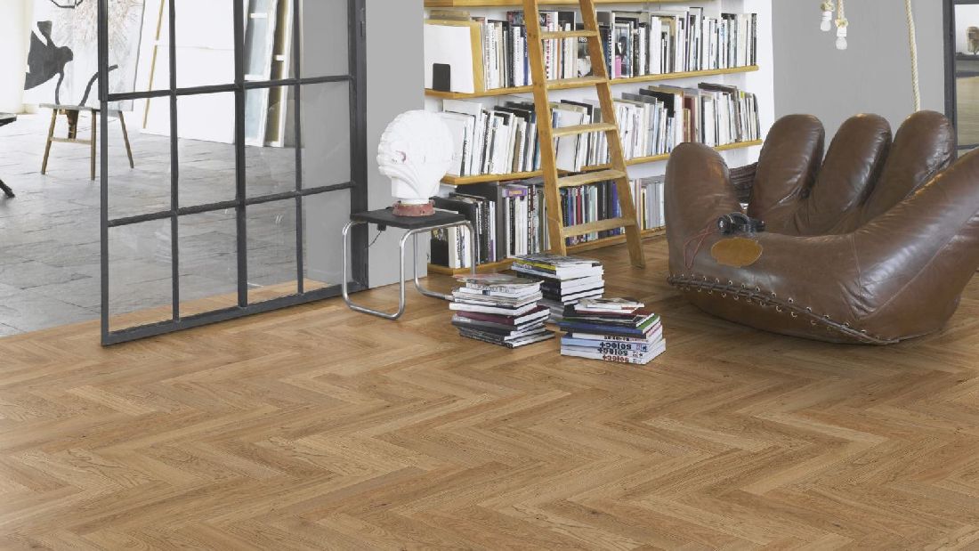 Parador Parkett Trendtime 3 Living Eiche cream Stab (Fischgrät) M4V