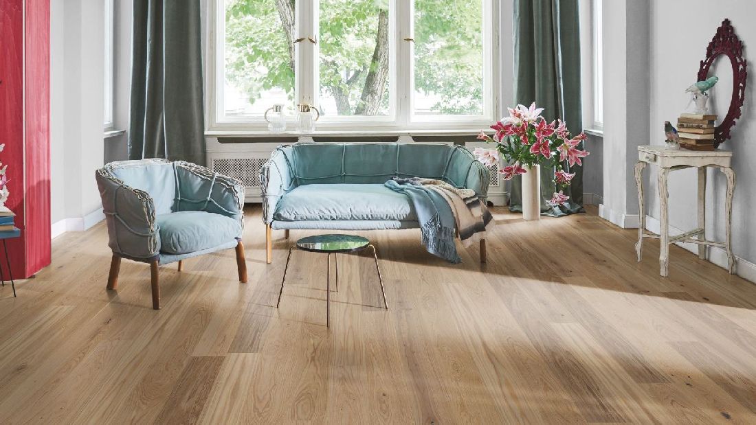 Parador Parkett Trendtime 4 Living Eiche cream 1-Stab Landhausdiele M4V