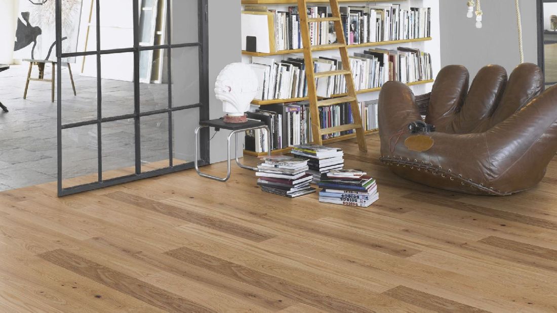 Parador Parkett Trendtime 4 Living Eiche cream 1-Stab Landhausdiele M4V