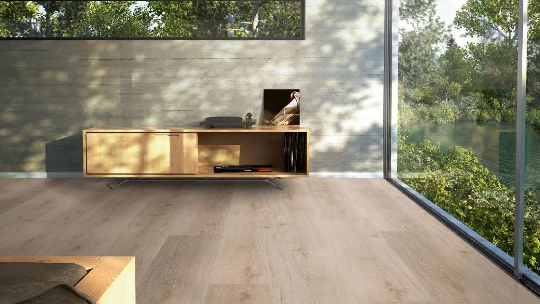 Parador Vinylboden Basic 2.0 Eiche Royal hell gekälkt 1-Stab Landhausdiele