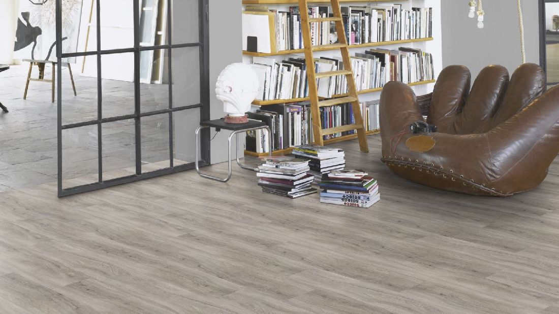 Suelo vinílico de Parador Basic 20 Roble gris pastel 1-lama