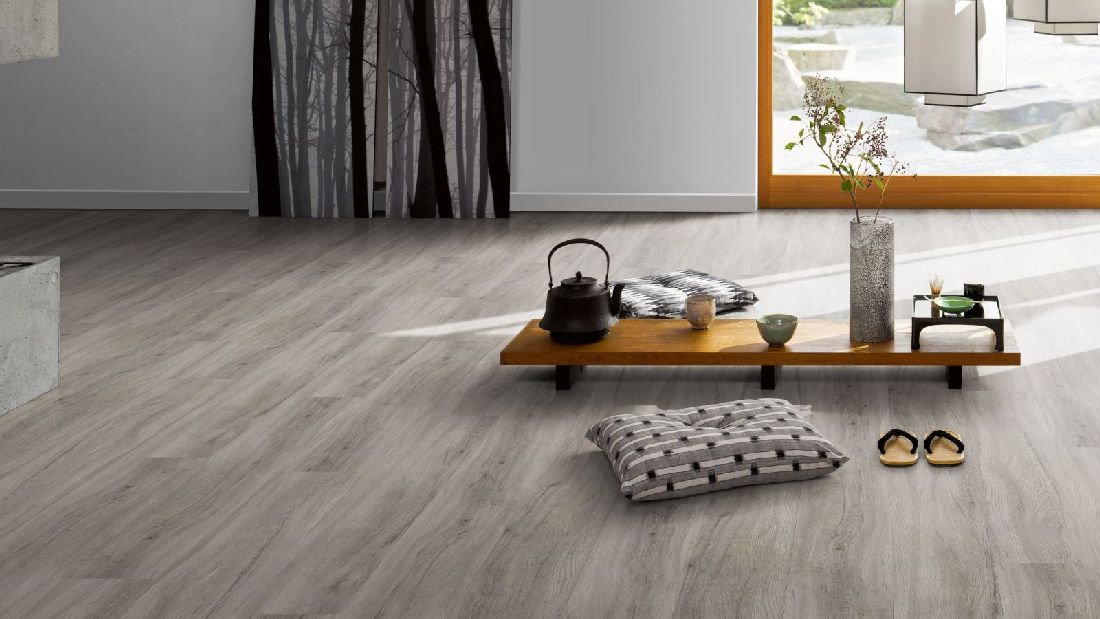 Suelo vinílico de Parador Basic 20 Roble gris pastel 1-lama