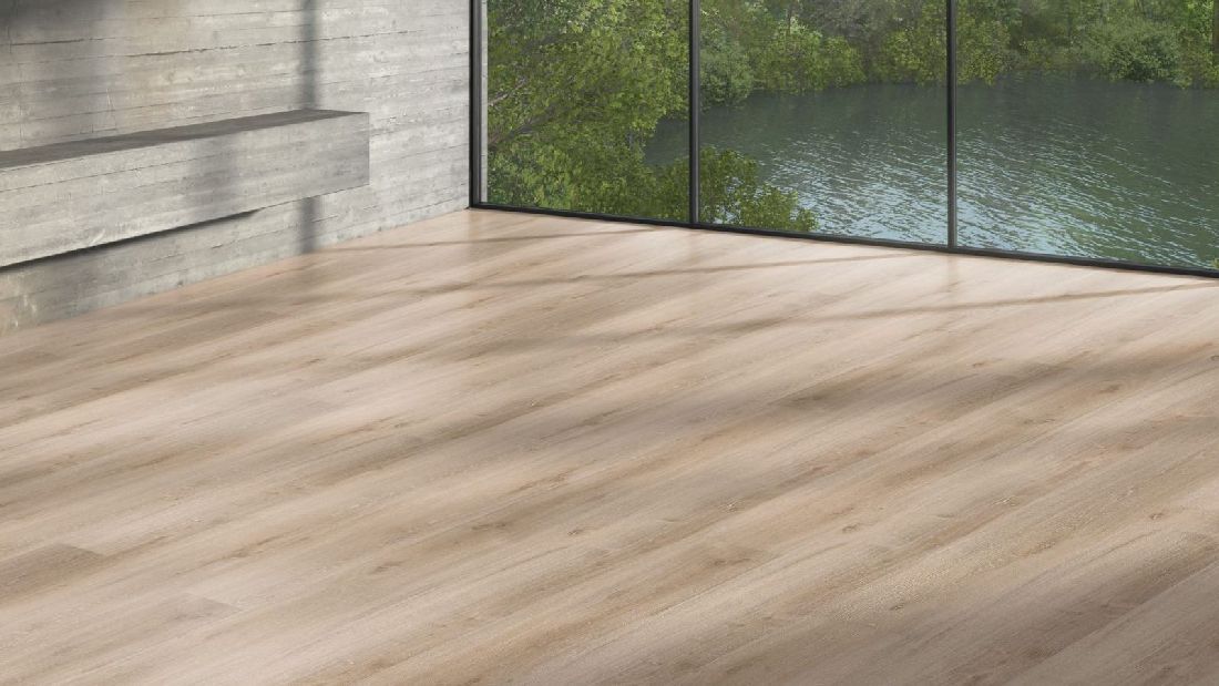 Suelo vinílico de Parador Basic 30 Roble Royal calizo claro, lama 4V