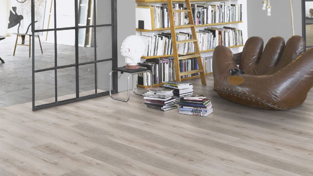 Suelo vinílico de Parador Basic 30 roble gris blanco chateau lama 4V