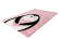 Kinderteppich PINGUIN auf Hintergrund Rosa weiß gepunktet Höhe 15 mm F2