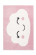 Kinderteppich Weiße WOLKE auf Rosa Hintergrund Höhe 15 mm F