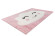 Kinderteppich Weiße WOLKE auf Rosa Hintergrund Höhe 15 mm F2