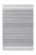 Kurzflorteppich Handgefertigt JACQUARD Wellenmuster Gezackt Blau / Grau Höhe 14 mm F