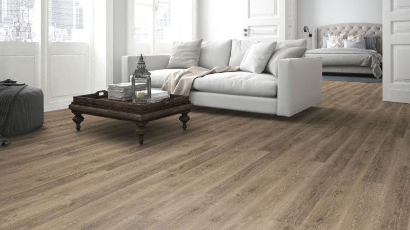 Skaben Design Sol Vinyle Rhino Click 30 Chêne authentique naturel 1 frise M4V Isolation phonique main product photo