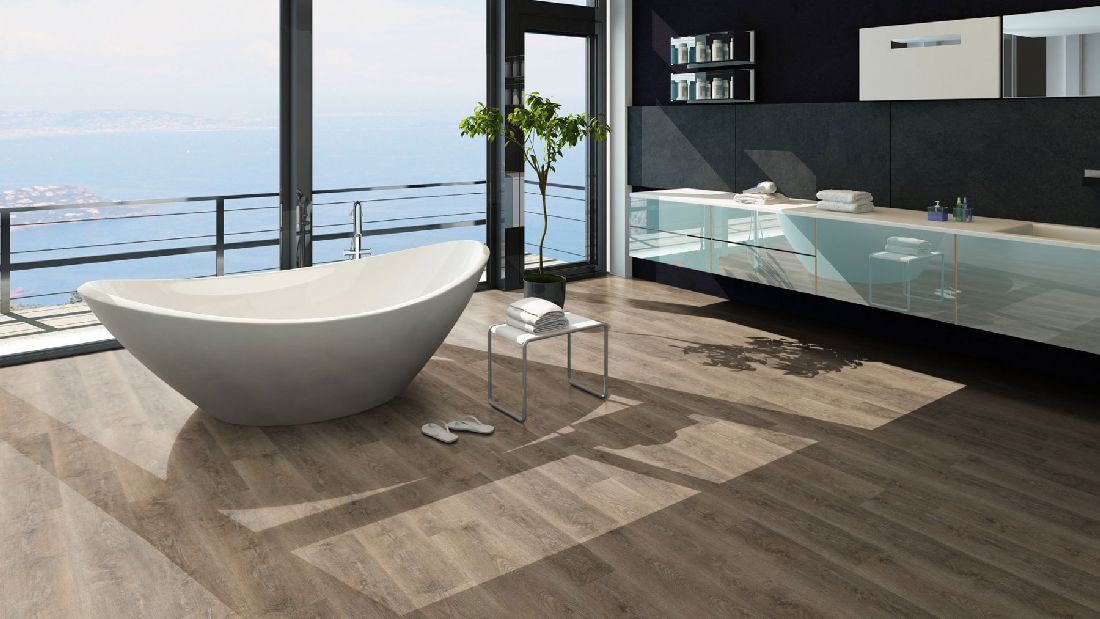 Skaben Design Suelo Vinilo Rhino Click 30 Authentic Oak Natural 1-lama M4V Impacto Aislamiento Acústico