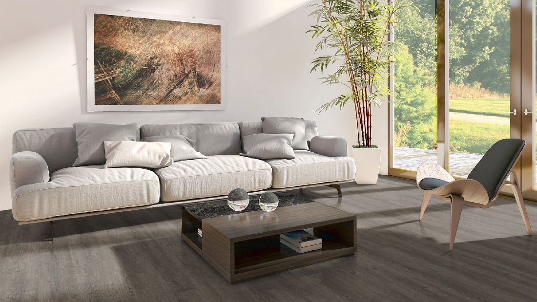 Skaben Design Suelo Vinilo Rhino Click 30 Manor Oak Natural Dark 1-lama M4V Aislamiento acústico contra impactos