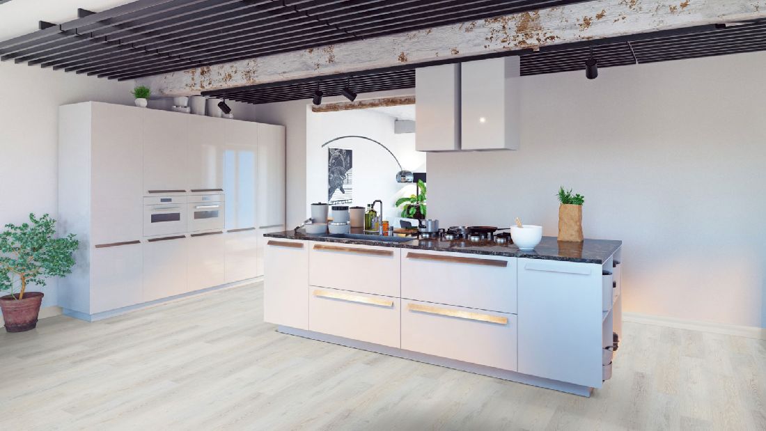 Skaben Vinyl Design Rhino Click 30 Oak White 1-strip M4V incl. insulation