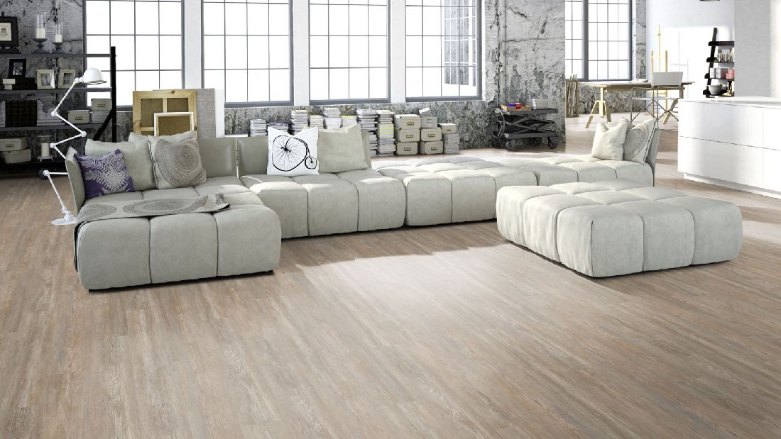 Skaben Design Klick Vinylboden Rhino Click 30 Prestige Eiche Natürlich 1-Stab Landhausdiele M4V Trittschalldämmung